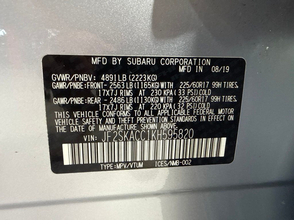 2019 Subaru Forester 2.5i - 23074780 - 28