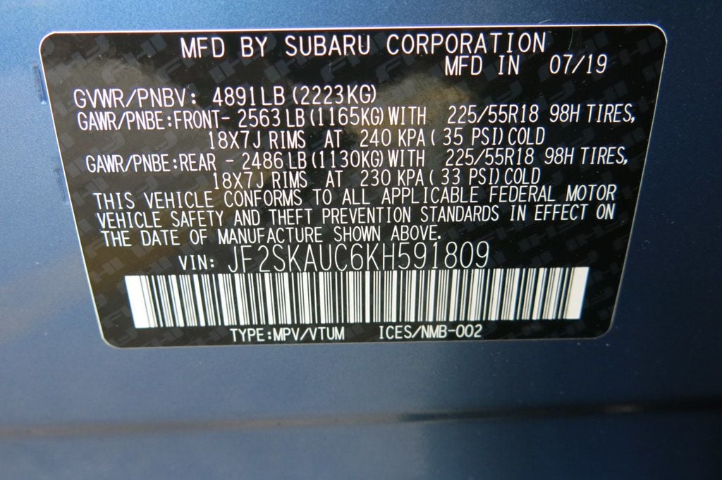 2019 Subaru Forester 2.5i Limited - 22852367 - 35