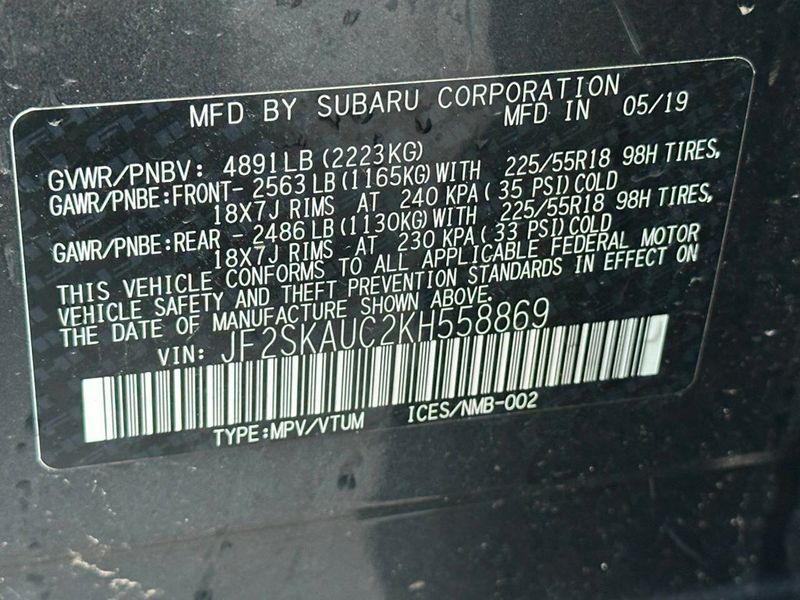 2019 Subaru Forester 2.5i Limited - 22916515 - 22