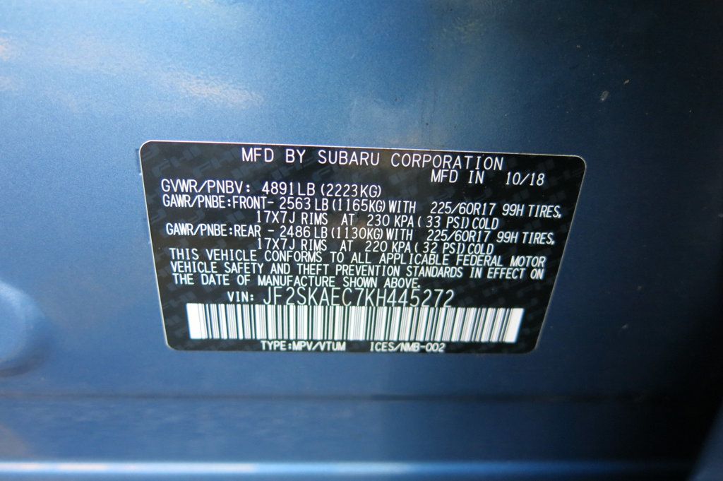 2019 Subaru Forester 2.5i Premium - 23097779 - 35