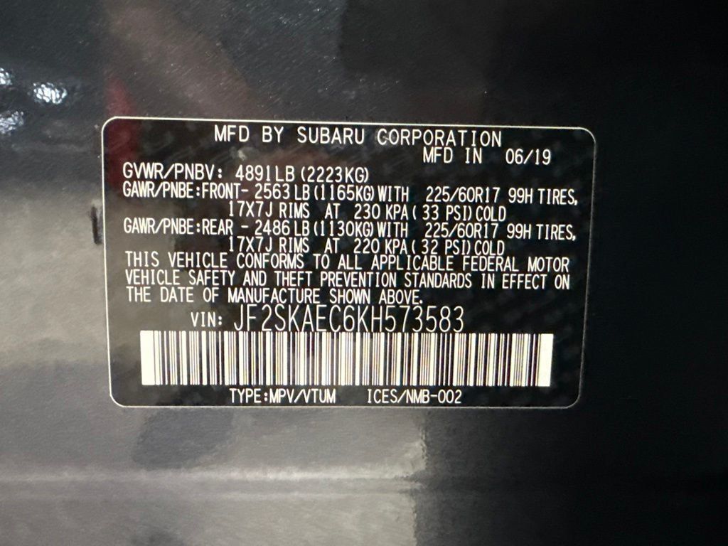2019 Subaru Forester 2.5i Premium - 23075878 - 28