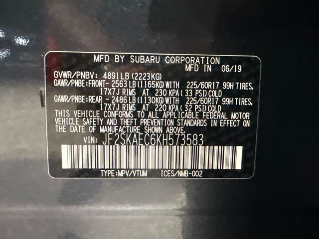 2019 Subaru Forester 2.5i Premium - 23075878 - 28
