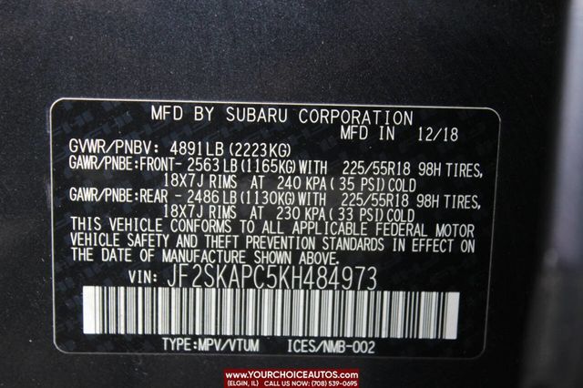 2019 Subaru Forester 2.5i Sport - 22860594 - 33