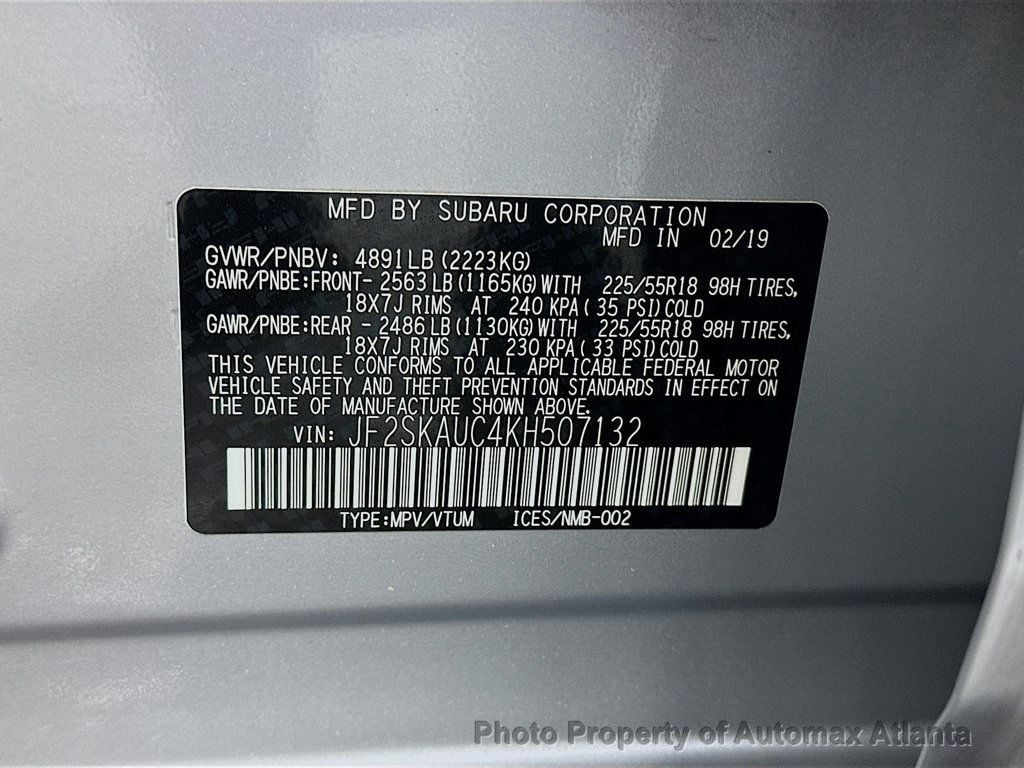 2019 Subaru Forester Limited - 22721736 - 43