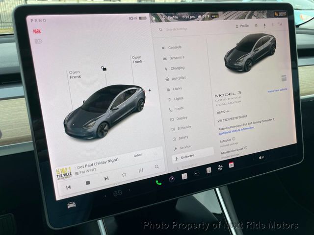 2019 Tesla Model 3 2019 TESLA MODEL 3 AWD LONG RANGE DUAL MOTOR 615-730-9991 - 23011937 - 22