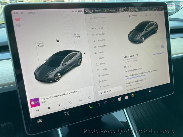 2019 Tesla Model 3 2019 TESLA MODEL 3 LONG RANGE AWD 1-OWNER 615-730-9991 - 23015083 - 22