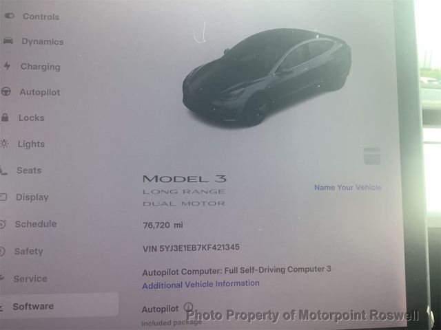 2019 Tesla Model 3 Long Range AWD - 23004650 - 2