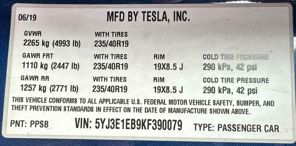 2019 Tesla Model 3 Long Range Battery AWD - 22297840 - 47