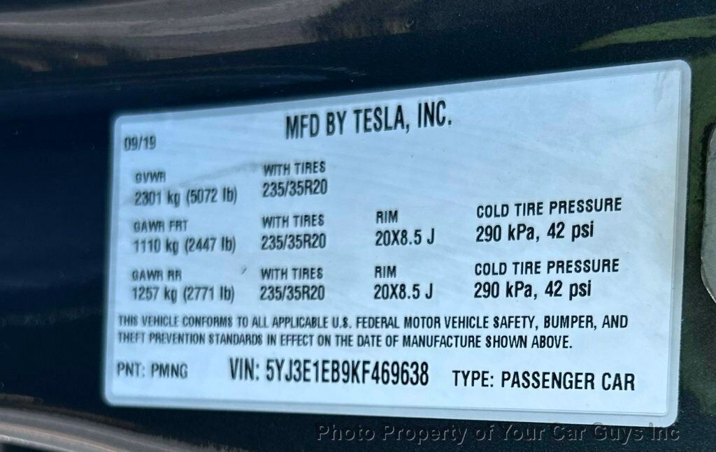 2019 Tesla Model 3 Performance AWD - 22719867 - 58