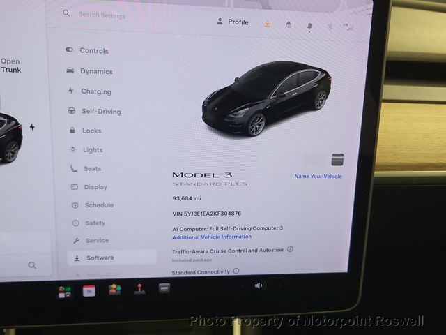 2019 Tesla Model 3 Standard Range Battery Plus RWD - 23031103 - 2