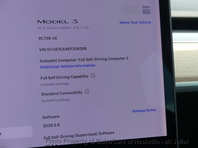 2019 Tesla Model 3 Standard Range Battery RWD - 23001265 - 31
