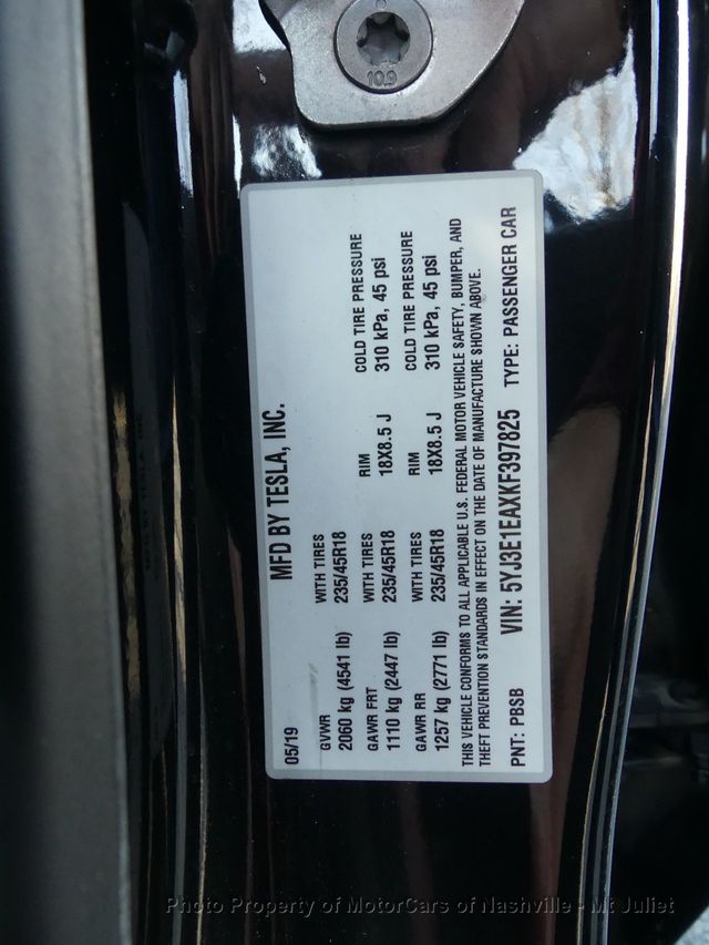 2019 Tesla Model 3 Standard Range Plus RWD - 22975873 - 44