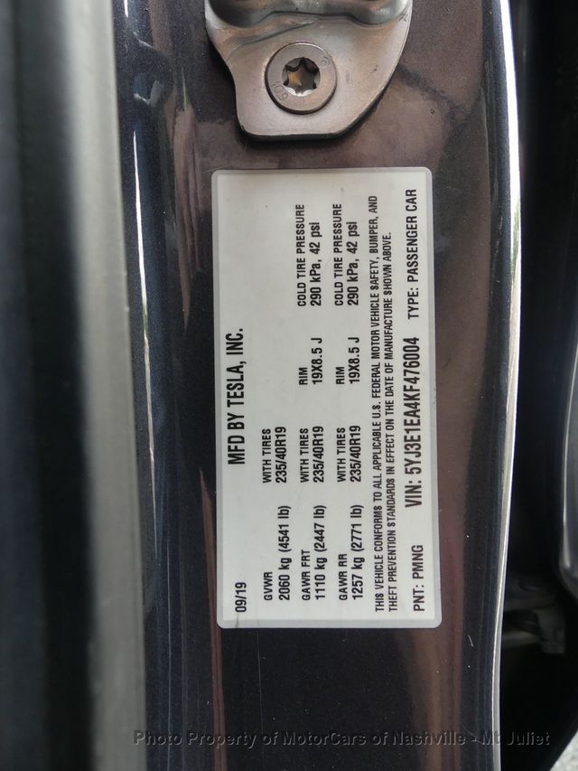 2019 Tesla Model 3 Standard Range Plus RWD - 23034719 - 43