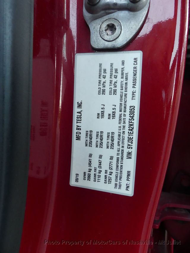 2019 Tesla Model 3 Standard Range Plus RWD - 23064888 - 38