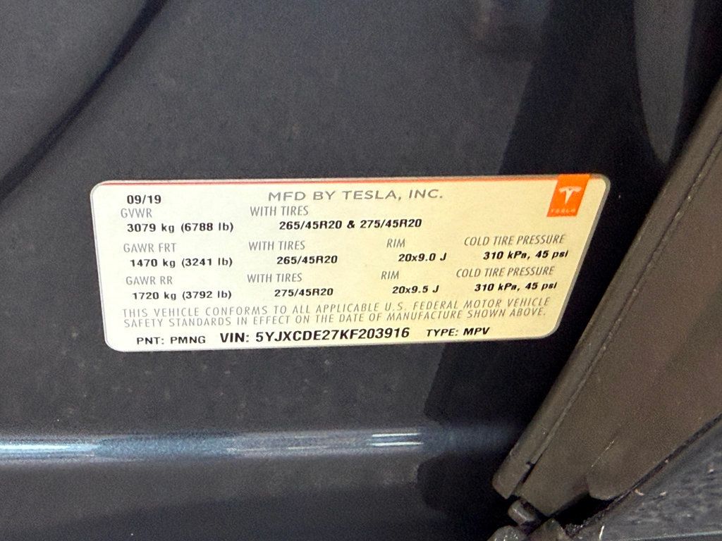 2019 Tesla Model X Long Range AWD - 22978044 - 37