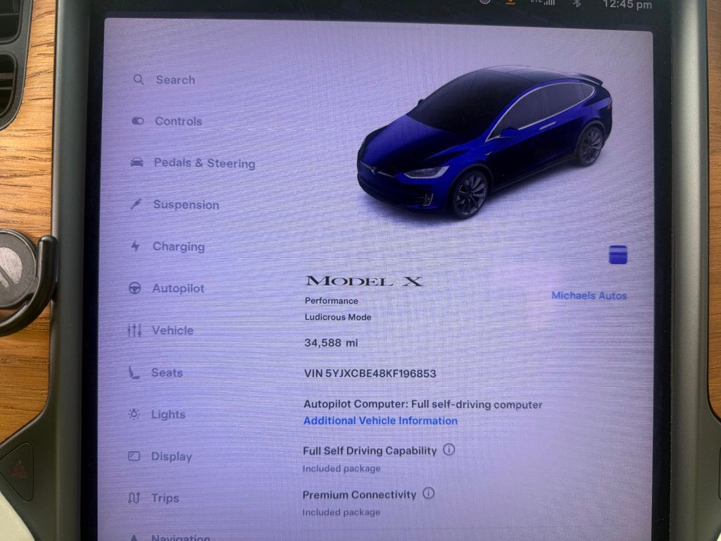 2019 Tesla Model X **MODEL X PERFORMANCE LUDICROUS 6 PASS** - 22750173 - 12