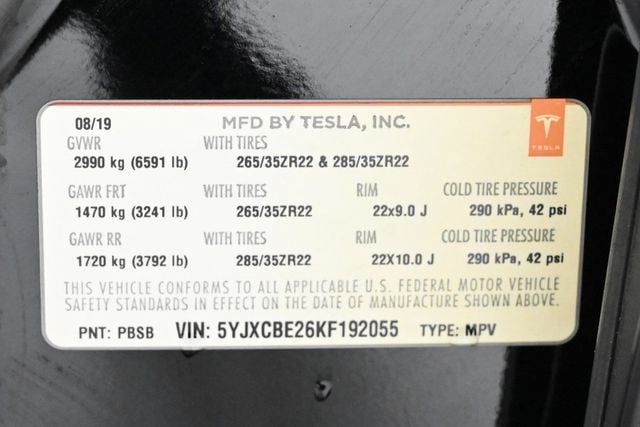 2019 Tesla Model X Standard Range - 22778463 - 23