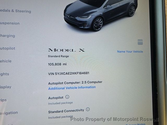 2019 Tesla Model X Standard Range AWD - 22943360 - 2