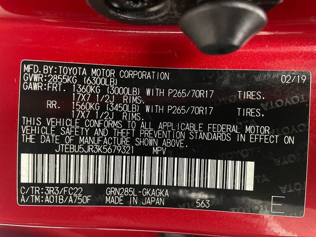 2019 Toyota 4Runner Limited 4WD - 22993099 - 46