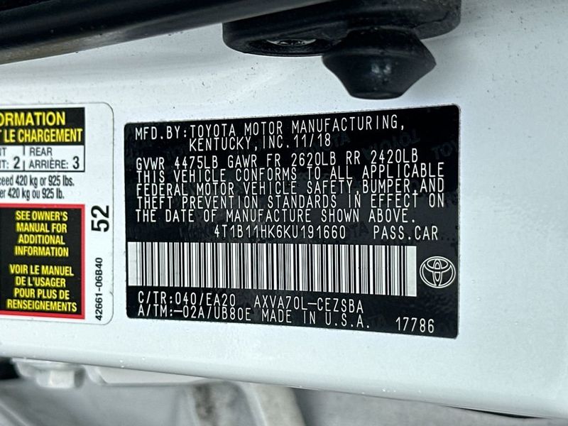 2019 Toyota Camry SE Automatic - 22955955 - 20