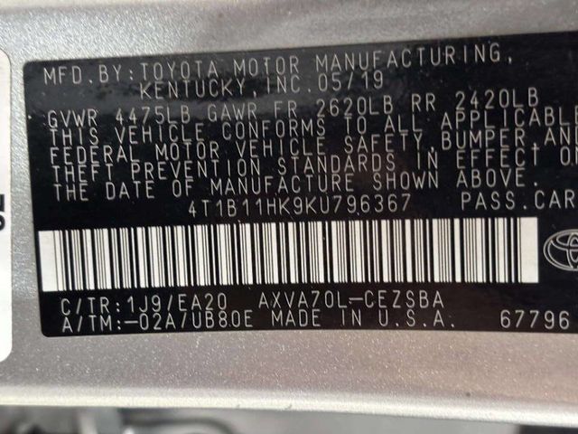 2019 Toyota Camry SE Automatic - 23054695 - 33