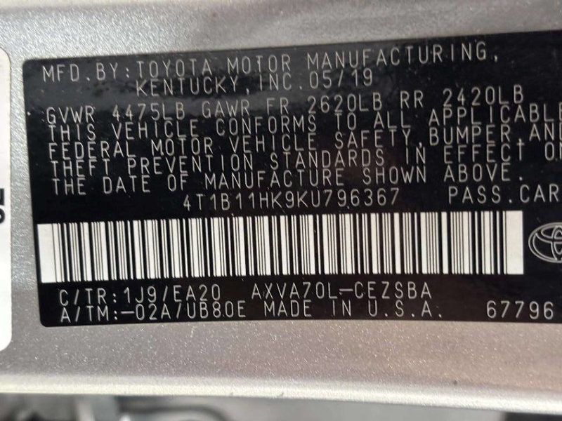 2019 Toyota Camry SE Automatic - 23054695 - 33