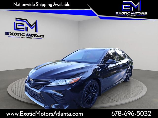 2019 Toyota Camry XSE TRIM, RED LEATHER SEATS, BLACKOUT WHEELS, BLUETOOTH, SPOILER - 22934292 - 0