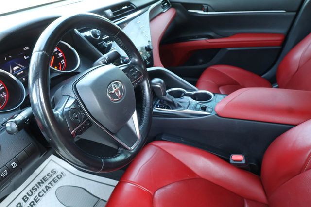 2019 Toyota Camry XSE TRIM, RED LEATHER SEATS, BLACKOUT WHEELS, BLUETOOTH, SPOILER - 22934292 - 9