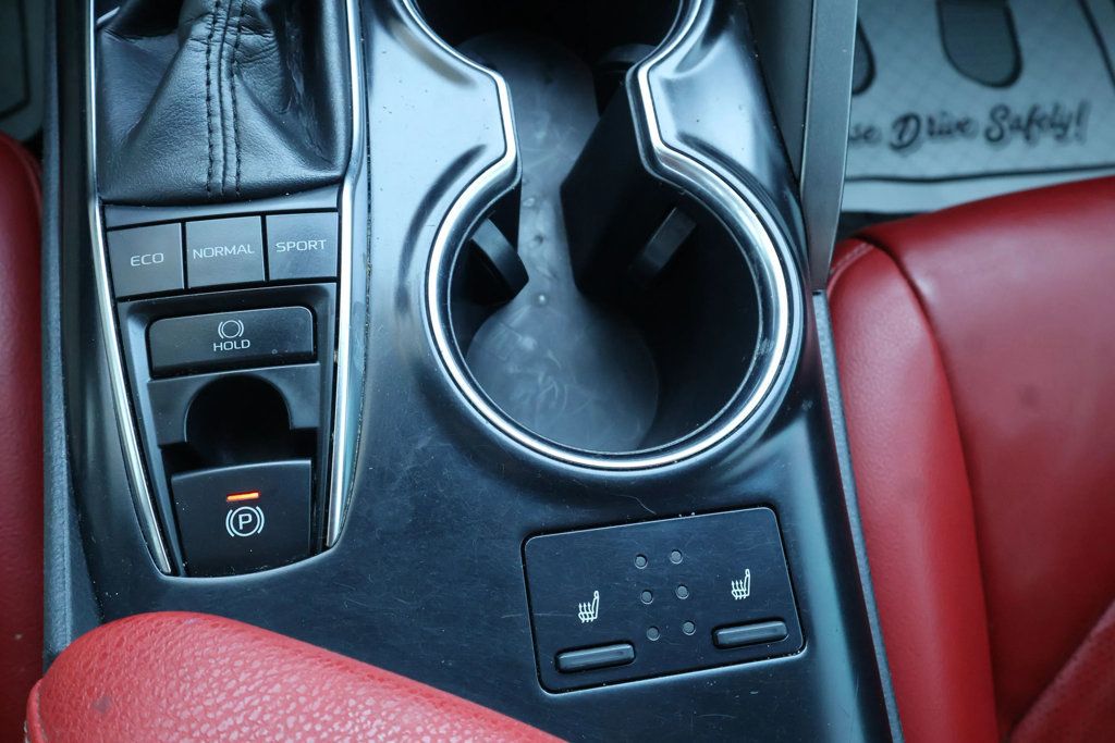 2019 Toyota Camry XSE TRIM, RED LEATHER SEATS, BLACKOUT WHEELS, BLUETOOTH, SPOILER - 22934292 - 26