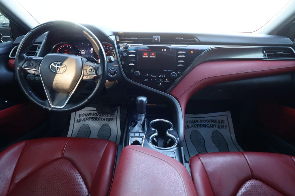 2019 Toyota Camry XSE TRIM, RED LEATHER SEATS, BLACKOUT WHEELS, BLUETOOTH, SPOILER - 22934292 - 32