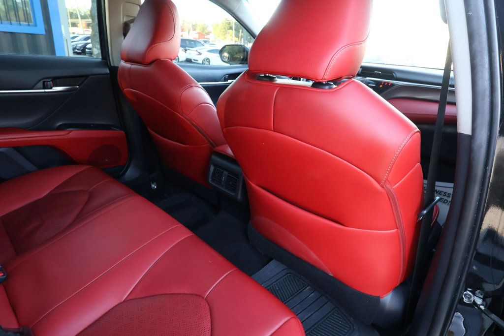 2019 Toyota Camry XSE TRIM, RED LEATHER SEATS, BLACKOUT WHEELS, BLUETOOTH, SPOILER - 22934292 - 33