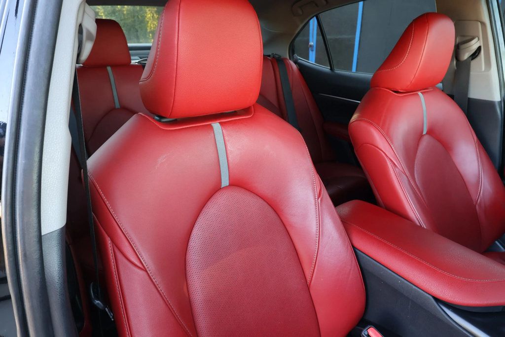 2019 Toyota Camry XSE TRIM, RED LEATHER SEATS, BLACKOUT WHEELS, BLUETOOTH, SPOILER - 22934292 - 35