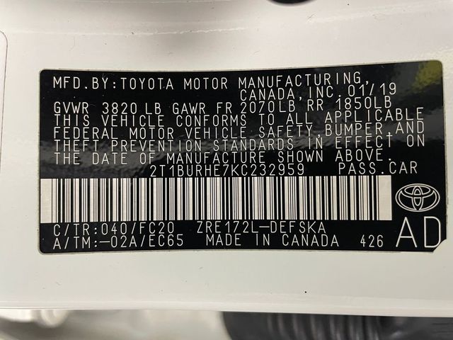 2019 Toyota Corolla L CVT - 22942117 - 42