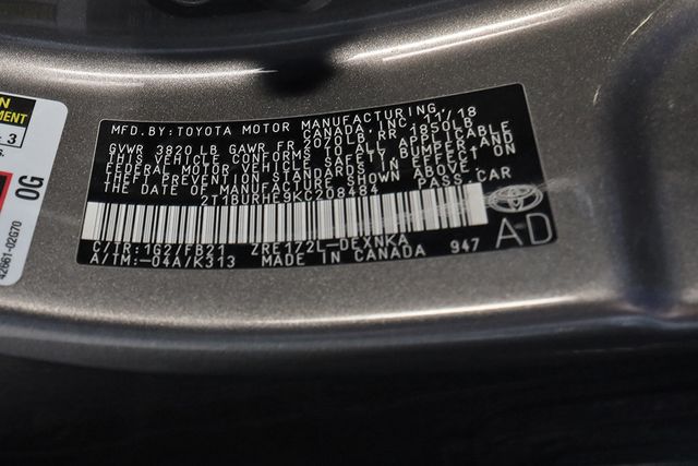 2019 TOYOTA COROLLA LE CVT - 22944560 - 28