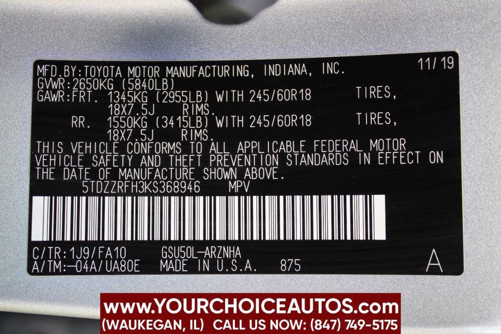 2019 Toyota Highlander LE 4dr SUV (3.5L V6) - 22906848 - 31