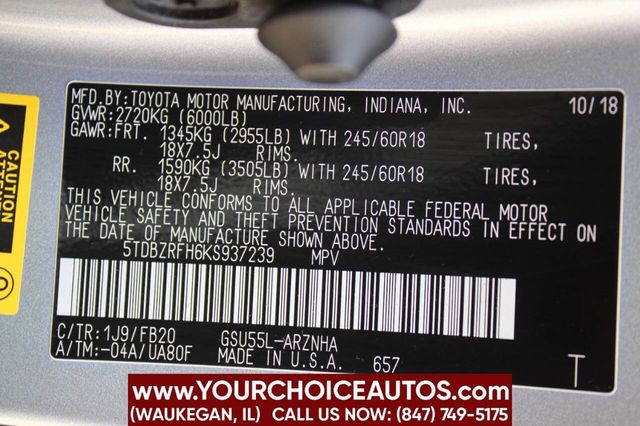 2019 Toyota Highlander LE AWD 4dr SUV - 22911203 - 33