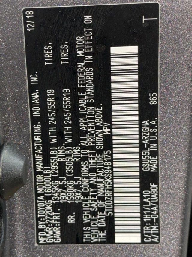 2019 Toyota Highlander Limited AWD 4dr SUV - 22989115 - 22