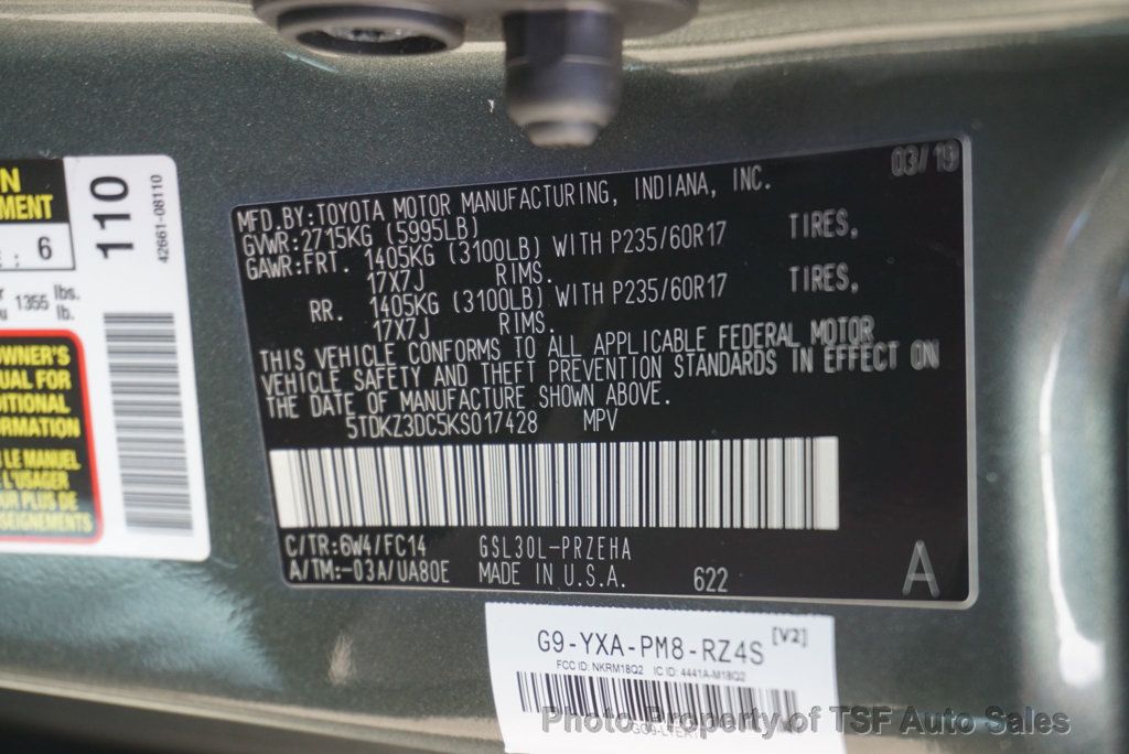 2019 Toyota Sienna LE FWD 8-Passenger - 23093524 - 12