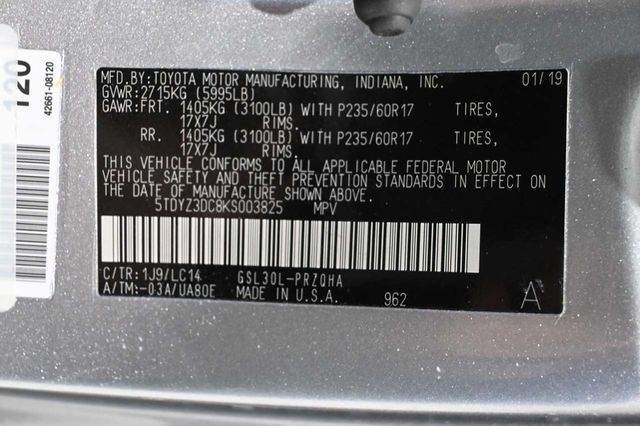 2019 Toyota Sienna XLE Automatic Access Seat FWD 7-Passenger - 23099429 - 35