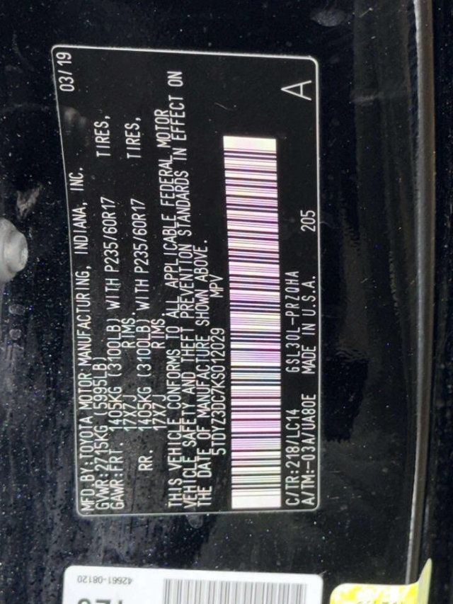 2019 Toyota Sienna XLE Automatic Access Seat FWD 7-Passenger - 23009023 - 16