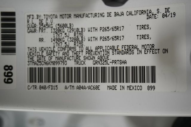 2019 Toyota Tacoma  - 23029124 - 27