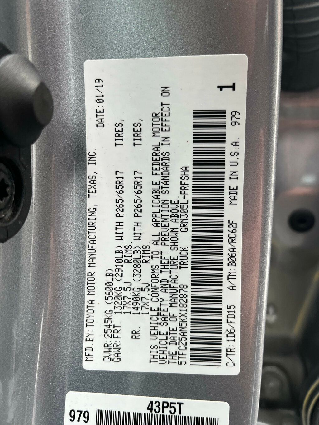 2019 Toyota Tacoma MANUAL SHIFT DOUBLE CAB TACOMA - 22686672 - 21