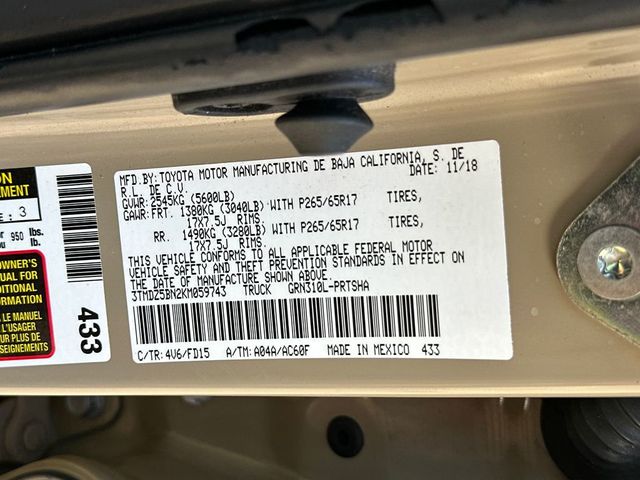 2019 Toyota Tacoma TRD Sport - 23015540 - 21