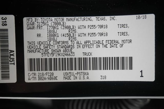 2019 Toyota Tundra  - 23010345 - 29