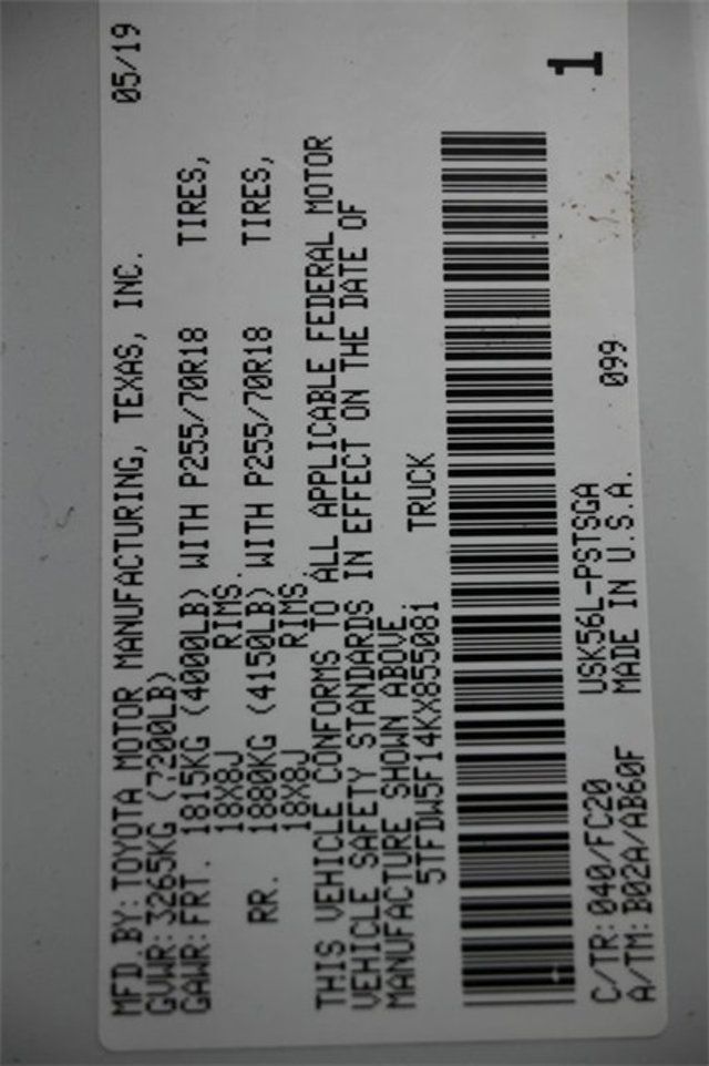 2019 Toyota Tundra 4WD SR5 CrewMax 5.5' Bed 5.7L FFV - 22904245 - 3