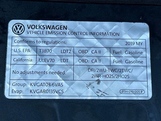 2019 Volkswagen Atlas 3.6L V6 SEL 4MOTION - 22918296 - 37