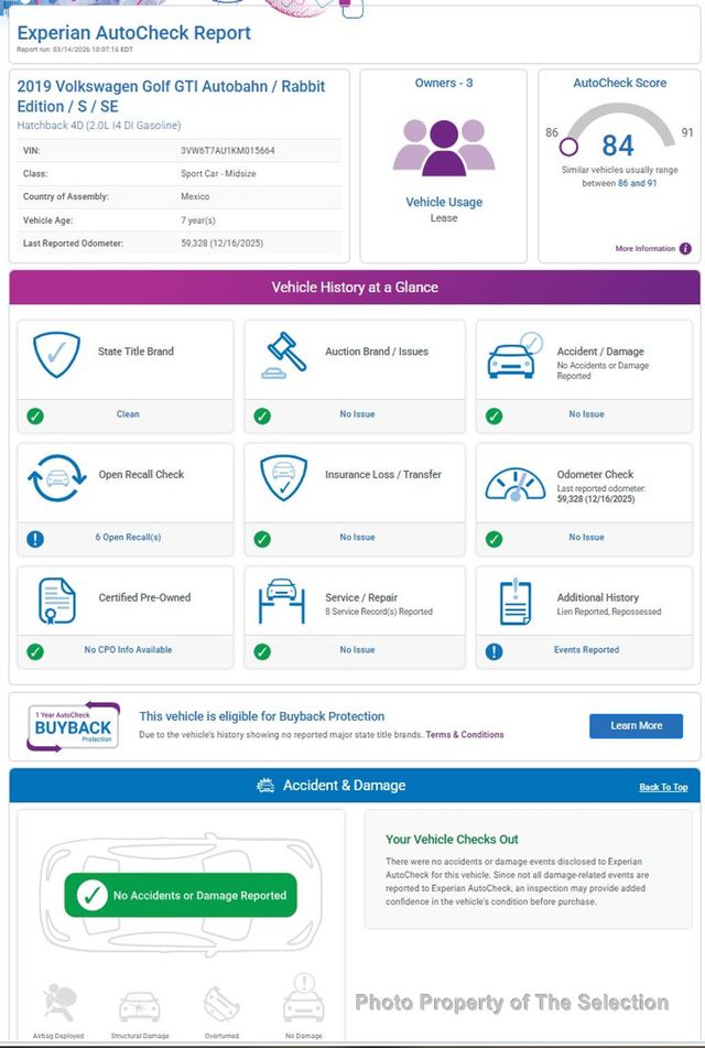 2019 Volkswagen Golf GTI 2.0T SE DSG W/CRASH RESPONSE SYSTEM, LEATHER, BLINDSPOT  - 22996236 - 12
