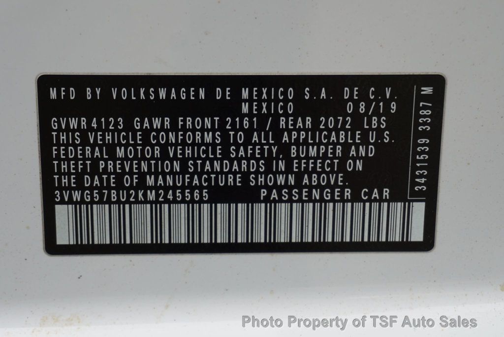 2019 Volkswagen Jetta 1.4T SEL Premium Automatic CARPLAY NAVI REAR CAM  - 22984690 - 34