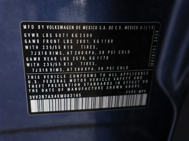 2019 Volkswagen Tiguan 2.0T SEL 4MOTION - 23012735 - 55