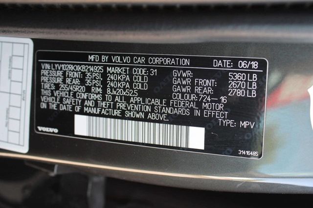 2019 Volvo XC60 T5 AWD Momentum - 22926407 - 27